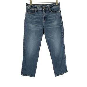 J.Crew Women's Classic Straight Jeans Medium Wash Blue Size 29 Petite Preppy